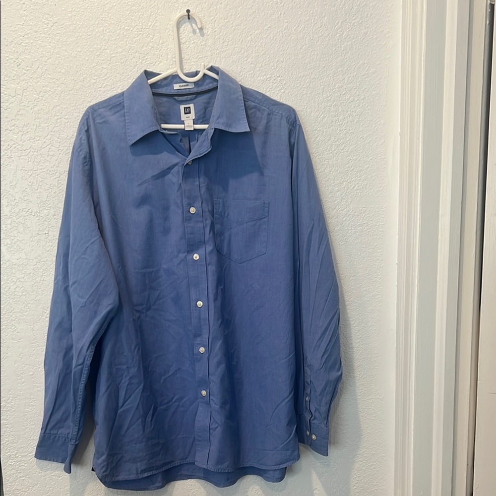 GAP Large Light Blue Classic Shirt